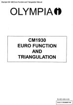 CM-1930 Euro Function and Triangulation